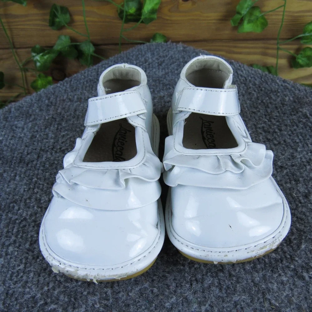 Laniecakes Toddler Girl 7 White Synthetic Mary Jane Dress Shoes‎